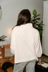 Contrast Trim Quarter Zip Waffle Knit Polo Top